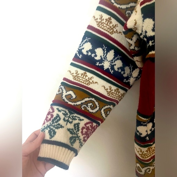 Natural brand Vintage 90s Prince of Wales Sweater Made in England - Picture 8 of 9